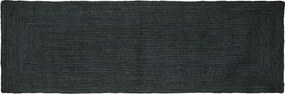vidaXL Χαλί Περιοχής Σκούρο Γκρι 80 x 300 cm Γιούτα