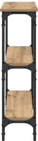 vidaXL Τραπέζι κονσόλας Artisan Oak 75 x 22,5 x 75 εκ