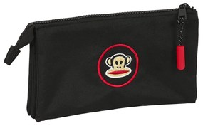 Τριπλή Κασετίνα Paul Frank Campers Μαύρο (22 x 12 x 3 cm)