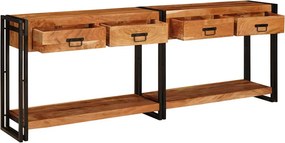 vidaXL Τραπέζια Κονσόλες 2 τμχ. Καφέ 200 x 33 x 75 εκ