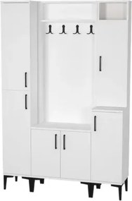 Stewehome Μοντέρνα ντουλάπα παπουτσοθήκη (Λευκό) 120x185x185 cm