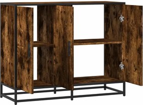 vidaXL Sideboard Καπνιστή δρυς 94x35x76 cm Κατασκευασμένο ξύλο