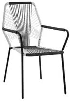 ΠΟΛΥΘΡΟΝΑ ΜΕΤΑΛΛΙΚΗ HM5490 ΜΕ WICKER ΛΕΥΚΟ-ΓΚΡΙ 59x59x90 cm