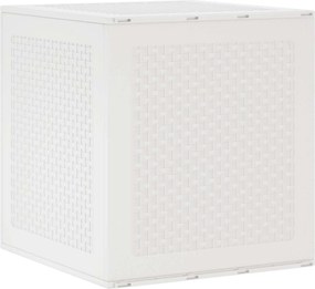 vidaXL Κουτί αποθήκευσης Λευκό 55 x 53 x 57 εκ. Πολυπροπυλένιο