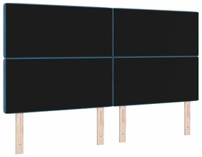 vidaXL Βελούδινο Κεφαλάρι Argyle Σκούρο Μπλε 180 cm Βελούδο