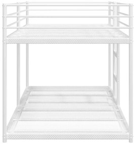 vidaXL Κουκέτα χωρίς στρώμα Λευκό 100x200 cm Ατσάλι