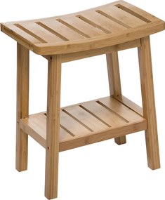 Σκαμπό Dael pakoworld μπαμπού χρώμα φυσικό 39.5x25x46εκ