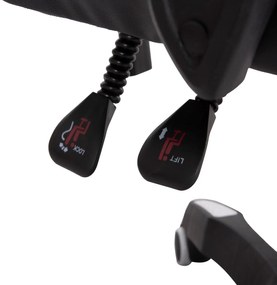 ΠΟΛΥΘΡΟΝΑ GAMING DARREN  ΜΑΥΡΟ-ΛΕΥΚΟ PVC &amp; NYLON 51x49x125Υεκ.
