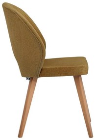 Καρέκλα τραπεζαρίας New Bella Fylliana Ύφασμα Tobacco χρώμα 48x56x85εκ. 2αδα 48x56x85 εκ.