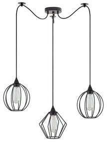 Φωτιστικό Οροφής Adept 77-8954 50x50x300cm 3xE27 60W Black Homelighting