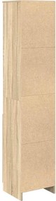 vidaXL Ντουλάπι Sonoma δρυς 37,5x35x180 εκ. Επεξεργασμένο Ξύλο
