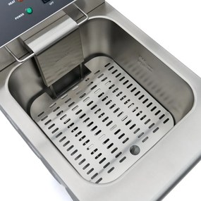 Deep Fryer - 16L - 1 Basket - with Drain Tap and Stand - 230V