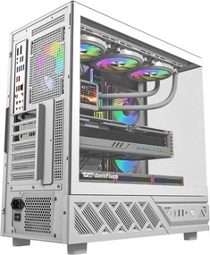 Θήκη υπολογιστή DarkFlash DS950 (λευκή) + 6 ανεμιστήρες
