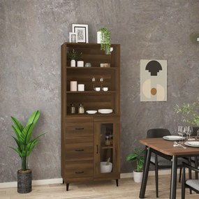 vidaXL Ντουλάπι Καφέ Δρυς από Επεξεργασμένο Ξύλο