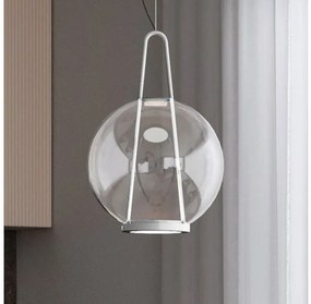 Κρεμαστό Φωτιστικό Οροφής LED 20W Κρύσταλλο Φ360cm Capitan da mar S3 Prandina-1D09200313000-Λευκό 1D09200313000