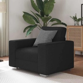 vidaXL Καναπές με μαξιλάρι Μαύρο 100 x 77 x 82 εκ ύφασμα
