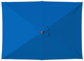 vidaXL Ομπρέλα Κήπου με Ξύλινο Ιστό Μπλε 150 x 200 εκ.