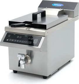 Deep Fryer - 8L - 1 Basket - Induction - Lift System - with Drain Tap