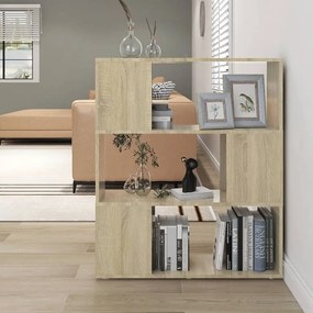 vidaXL Βιβλιοθήκη/Διαχωριστικό Sonoma Δρυς 80x24x94 εκ. Μοριοσανίδα