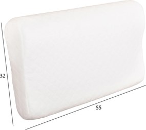 ΜΑΞΙΛΑΡΙ ΥΠΝΟΥ BEZEL HM673 MEMORY FOAM-ΛΕΥΚΟ ΥΦΑΣΜΑ 55x32Υεκ