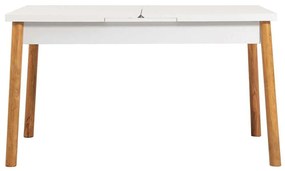 Τραπέζι Επεκτεινόμενο Santiago 869VEL5224 120/153x75x77cm White-Pine Cipboard,Wood