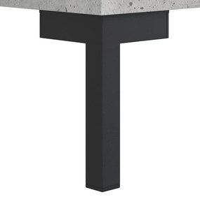 vidaXL Βιβλιοθήκη Γκρι Σκυροδέματος 69,5 x 32,5 x 90 εκ. Επεξεργ. Ξύλο