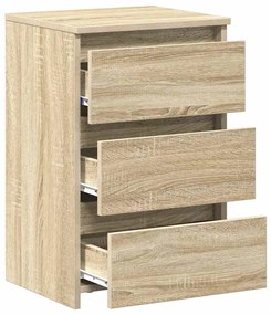 vidaXL Κομοδίνα 2 τεμ. Sonoma Δρυς 40 x 35 x 62,5 εκ. από Επεξ. Ξύλο