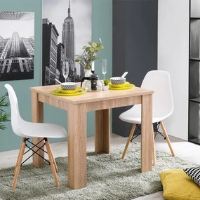 Τραπέζι Τραπεζαρίας DT Sonoma Oak 80x80x75 εκ.