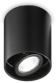 Φωτιστικό Οροφής - Spot Mood Round 243924 9x10,5cm GU10 max 28W Black Ideal Lux