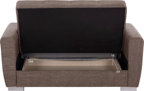 ΚΑΝΑΠΕΣ ΚΡΕΒΑΤΙ POLYA ΔΙΘΕΣΙΟΣ ΚΑΦΕ HM3241.02 153x87x77 εκ.