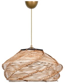 ΦΩΤΙΣΤΙΚΟ ΟΡΟΦΗΣ ΕΣΩΤΕΡΙΚΟΥ ΧΩΡΟΥ ΚΡΕΜΑΣΤΟ HM7365.01 ΑΠΟ ΞΥΛΟ ΚΑΙ BAMBOO ΦΥΣΙΚΟ 36x36x65Υ εκ.