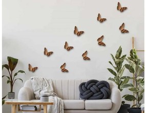 Αυτοκόλλητο Τοίχου Χάλκινες Πεταλούδες Bronze Butterflies 3D 24013 Ango Dalber 24013 Χάλκινο