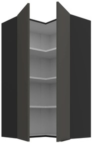 Κρεμαστό ντουλάπι γωνιακό Arianna 60x60 GN 108 2F-Γκρι