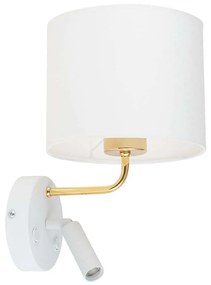 Φωτιστικό Τοίχου - Απλίκα Richi 1370 1xΕ27 15W &amp; 1xG9 6W 25x33cm White-Gold TK Lighting