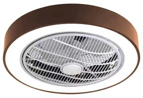 Primo PRCF-80669 Ανεμιστήρας Οροφής DC 19'' 48εκ. Με Τηλεχειριστήριο 1Φως LED Λευκός-Καφέ