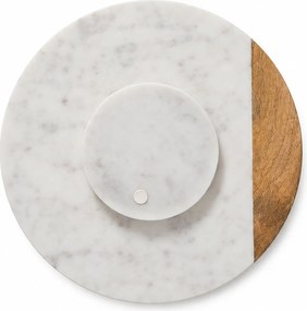 Περιστρεφόμενο Πλατώ Σερβιρίσματος (Φ30) S-D Marble White 173704A