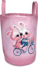 Καλάθι Αποθήκευσης (Φ50x45) Dimcol Best Friends 34 Ροζ
