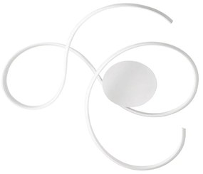 Φωτιστικό Τοίχου - Απλίκα Led Twist PL.TWIST/B.CO-GR White Ondaluce Metal, Glass