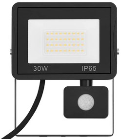 vidaXL Προβολέας LED με Αισθητήρα Ψυχρό Λευκό 30 W