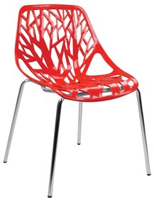 Chair Polypropylene Elsa  Red Seat 54x57x81 cm