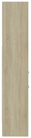 vidaXL Βιβλιοθήκη Χρώμα Sonoma Δρυς 40 x 35 x 180 εκ. από Επεξ. Ξύλο