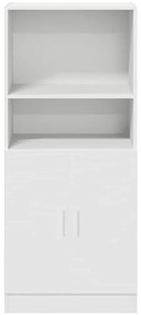 vidaXL Στήλη Κουζίνας Λευκή 57x41,5x131,5 εκ. από Επεξεργασμένο Ξύλο