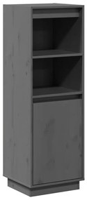 vidaXL Ντουλάπι Ψηλό Γκρι 37 x 34 x 110 εκ. από Μασίφ Ξύλο Πεύκου