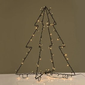 Χριστουγεννιάτικο Δεντράκι Με Led (55x55x65) Aca Foldable Tree X07751446