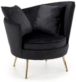 ALMOND leisure chair color: black