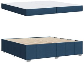 vidaXL Σκελετός Κρεβατιού Άλλο Μπλε 200 x 200 cm ύφασμα