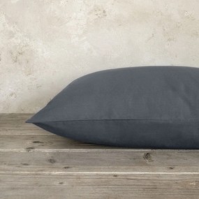 Μαξιλαροθήκες Unicolors (Σετ 2τμχ) Midnight Grey Nima 52X72 100% Cotton