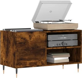 vidaXL Δισκοθήκη Καπνιστή Δρυς 85 x 38 x 48 εκ. από Επεξεργασμένο Ξύλο