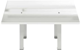 vidaXL Καπνοδόχος Ασημί 60 x 60 x 38 cm Ανοξείδωτο ατσάλι