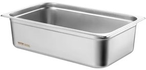 VEVOR 6 Pack Full Size Hotel Pans Steam Table Pan Stainless Steel 6" Deep